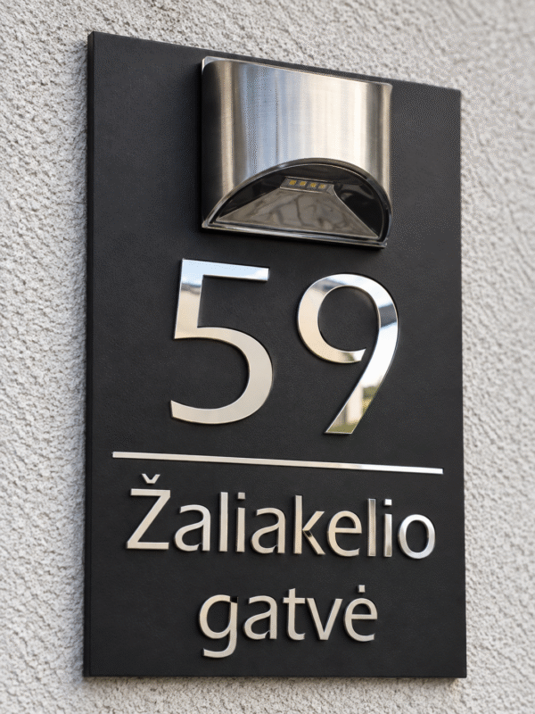 exec-64792ffe-718f-4c8e-b67a-01b4a3792085 Personalised House Number & Street Name Plaque with Light